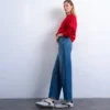 Tscinch-Jeans met lage taille en wijde pijpen