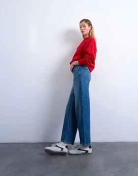 Tscinch-Jeans met lage taille en wijde pijpen