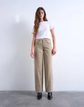 Tscinch-Jeans met lage taille en wijde pijpen