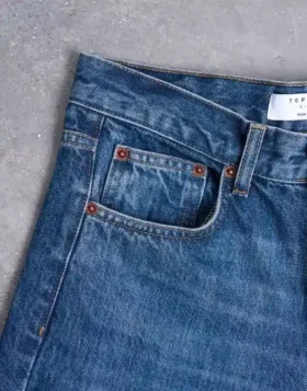 Tscinch-Jeans met lage taille en wijde pijpen