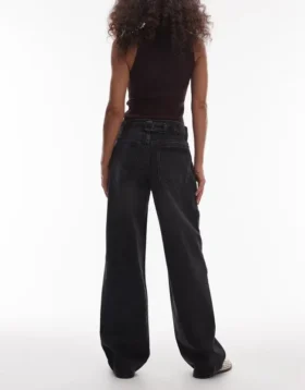 Tscinch-Jeans met lage taille en wijde pijpen