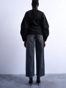 Tscinch-Jeans met lage taille en wijde pijpen