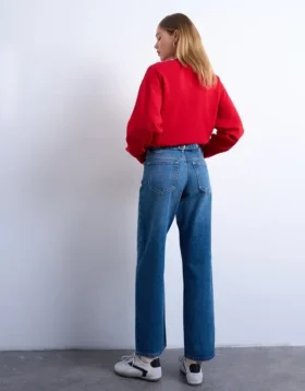 Tscinch-Jeans met lage taille en wijde pijpen