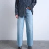 Tscinch-Jeans met lage taille en wijde pijpen