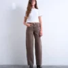 Tscinch-Jeans met lage taille en wijde pijpen