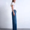 Tscinch-Jeans met lage taille en wijde pijpen