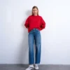 Tscinch-Jeans met lage taille en wijde pijpen