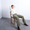 Tsember-jeans met lage taille en normale pasvorm
