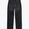 Tsember-jeans met lage taille en wijde pijpen