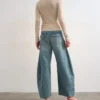 Tsemma High Rise Barrel Fit-Jeans