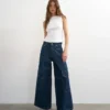 Tseva-jeans met middelhoge taille en wijde pijpen