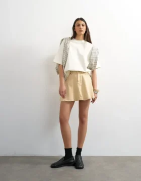 Tshanna mini-rok met hoge taille