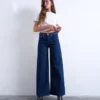 Tshorizon jeans met middelhoge taille en wijde pijpen