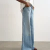 Tshorizon-Jeans met middelhoge taille en wijde pijpen
