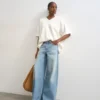 Tshorizon-Jeans met middelhoge taille en wijde pijpen