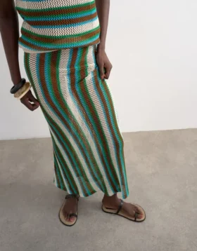 Tsingvild lange rok met hoge taille