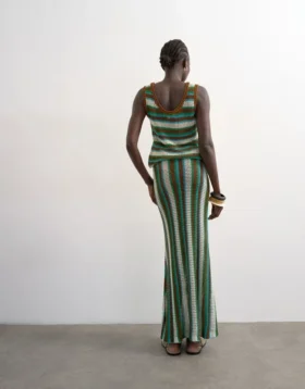 Tsingvild lange rok met hoge taille