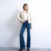 Tsjamie High Rise Flared Fit-Jeans