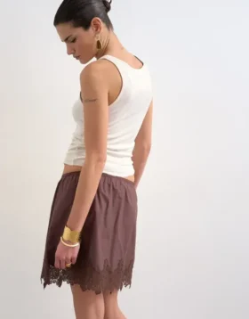 Tslani mini-rok met lage taille