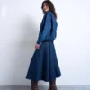 Tsleah lange rok met hoge taille