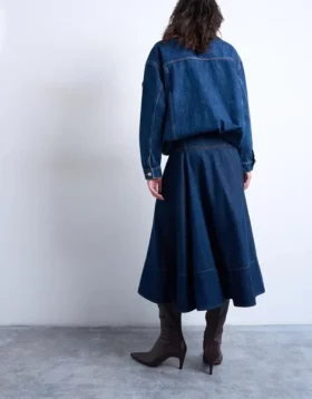 Tsleah lange rok met hoge taille