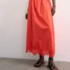 Tslina lange rok met middelhoge taille