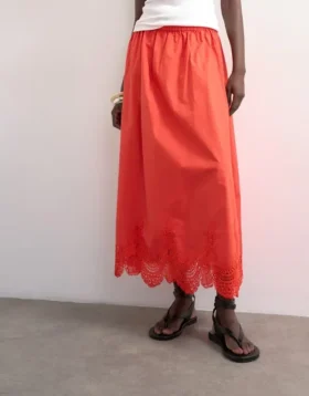 Tslina lange rok met middelhoge taille