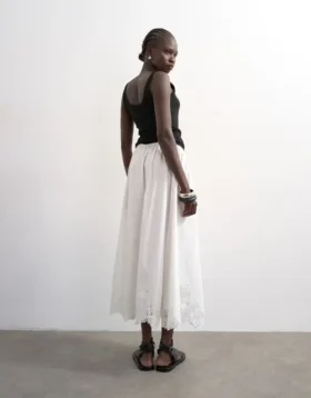 Tslina lange rok met middelhoge taille