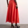 Tslina lange rok met middelhoge taille