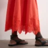 Tslina lange rok met middelhoge taille
