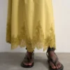 Tslina lange rok met middelhoge taille