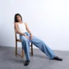 Tslowrie jeans met lage taille en baggy pasvorm