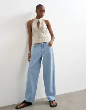 Tslowrie jeans met lage taille en baggy pasvorm