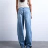 Tslowrie jeans met lage taille en baggy pasvorm