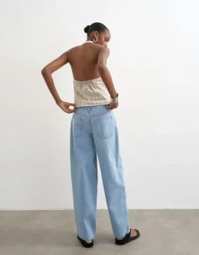 Tslowrie jeans met lage taille en baggy pasvorm