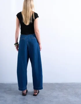 Tsmari-Jeans met hoge taille en wijde pijpen