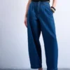 Tsmari-Jeans met hoge taille en wijde pijpen