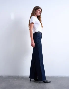 Tsmarie-Jeans met middelhoge taille en uitlopende pijpen