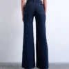 Tsmarie-Jeans met middelhoge taille en uitlopende pijpen