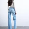 Tsmarie-Jeans met middelhoge taille en uitlopende pijpen