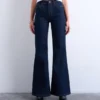 Tsmarie-Jeans met middelhoge taille en uitlopende pijpen