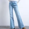 Tsmarie-Jeans met middelhoge taille en uitlopende pijpen
