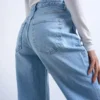 Tsmarie-Jeans met middelhoge taille en uitlopende pijpen