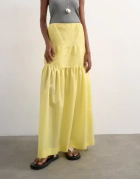 Tsmarya lange rok met hoge taille