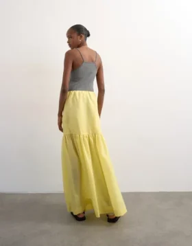 Tsmarya lange rok met hoge taille