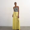 Tsmarya lange rok met hoge taille