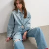 Tsnora Mid Rise Barrel Fit-Jeans