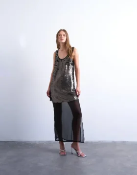 Tsnora midi-jurk