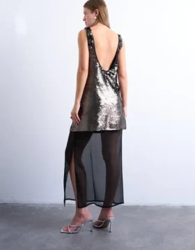 Tsnora midi-jurk