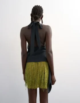 Tsrhea mini-rok met hoge taille